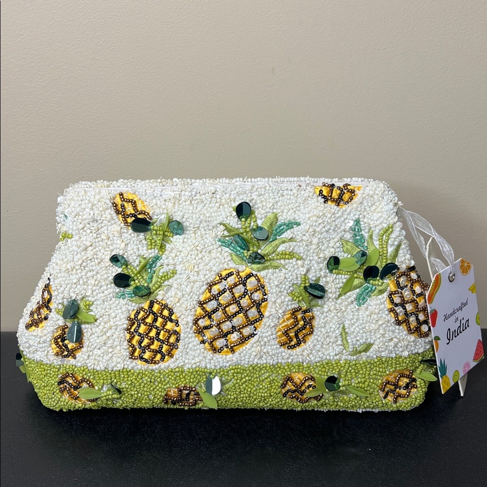 Made In India | Pineapple 🍍 Beaded Crossbody Bag